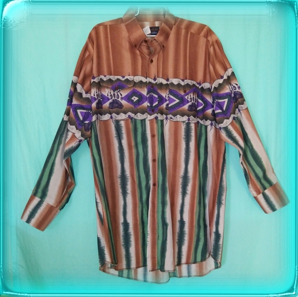 Panhandle Slim Other - Panhandle Slim Western Shirt bear paw NWOT ranch festival vintage rodeo